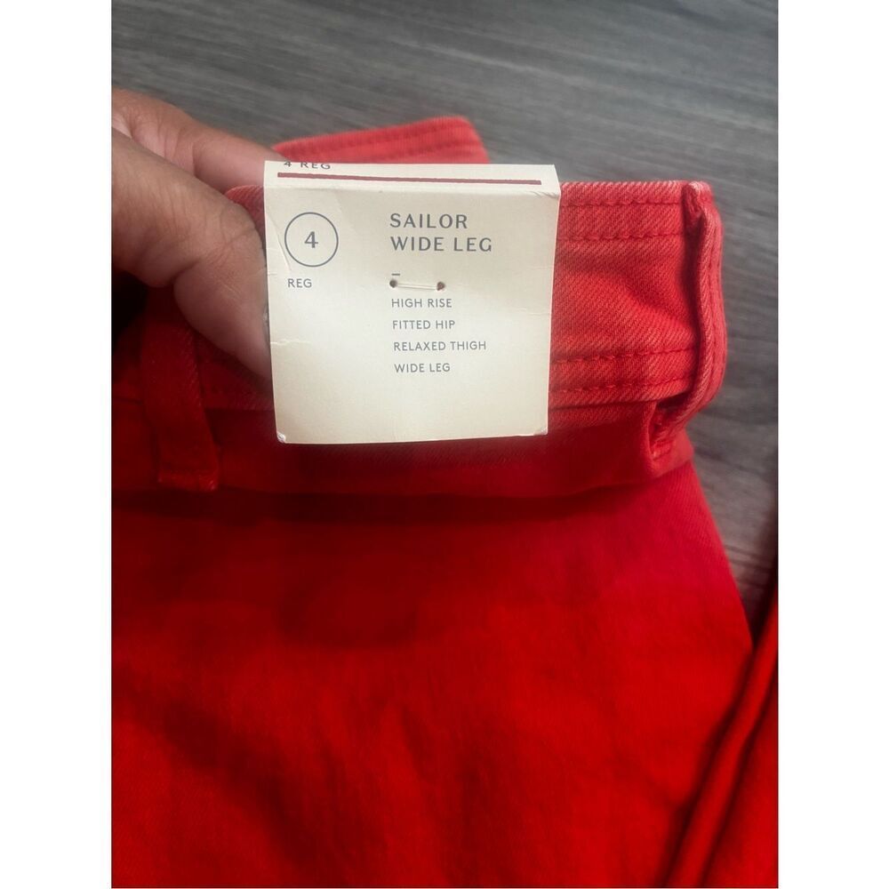 Universal Thread Red High Rise and Wide Leg Jeans - Picture 10 of 10